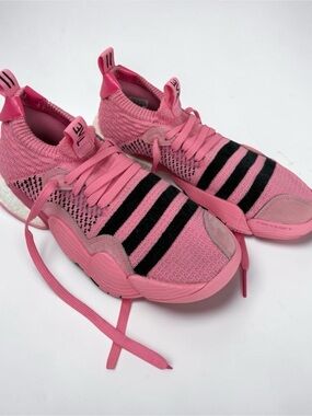 Adidas Trae Young 1 Pink Sneakers Women's Knit Athletic Sneakers Size 8